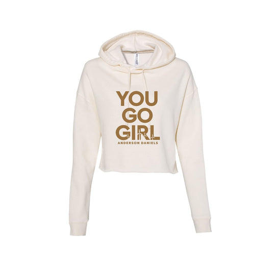 You Go Girl Crop Hoodie